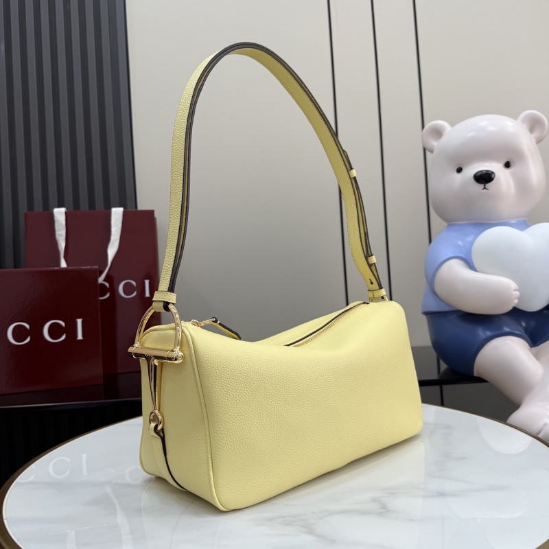 Желтая кожаная сумка Gucci