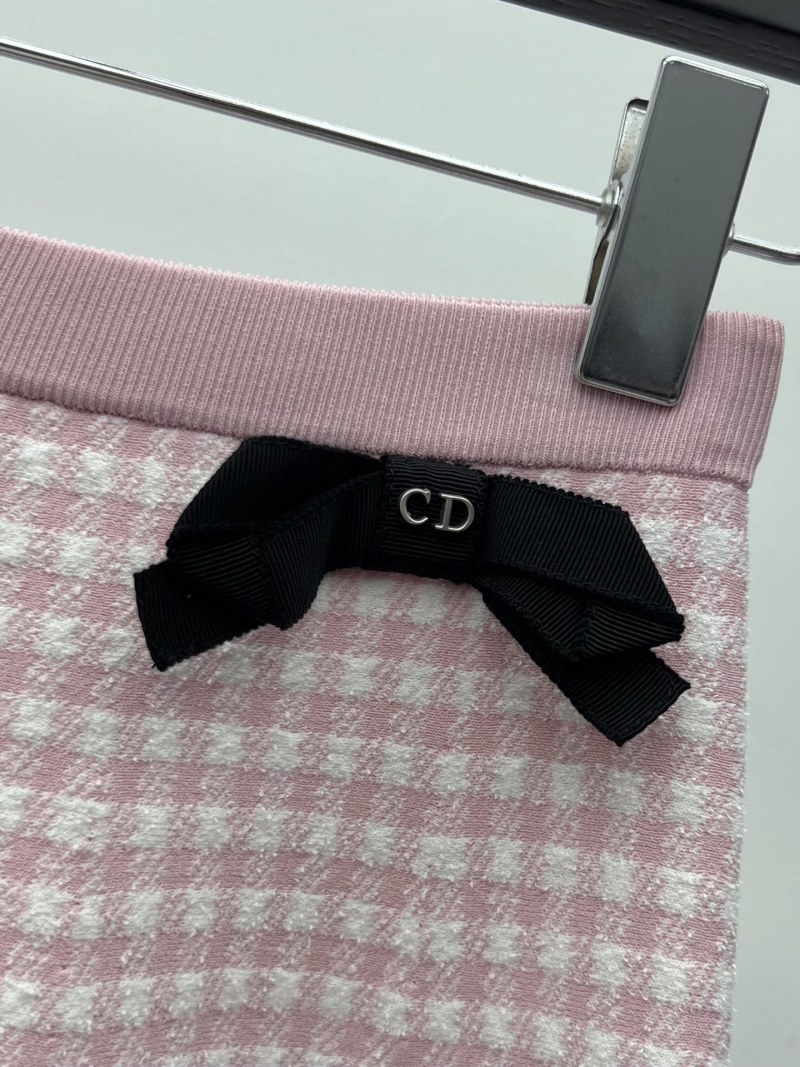 Юбка женская в розовую клетку Dior