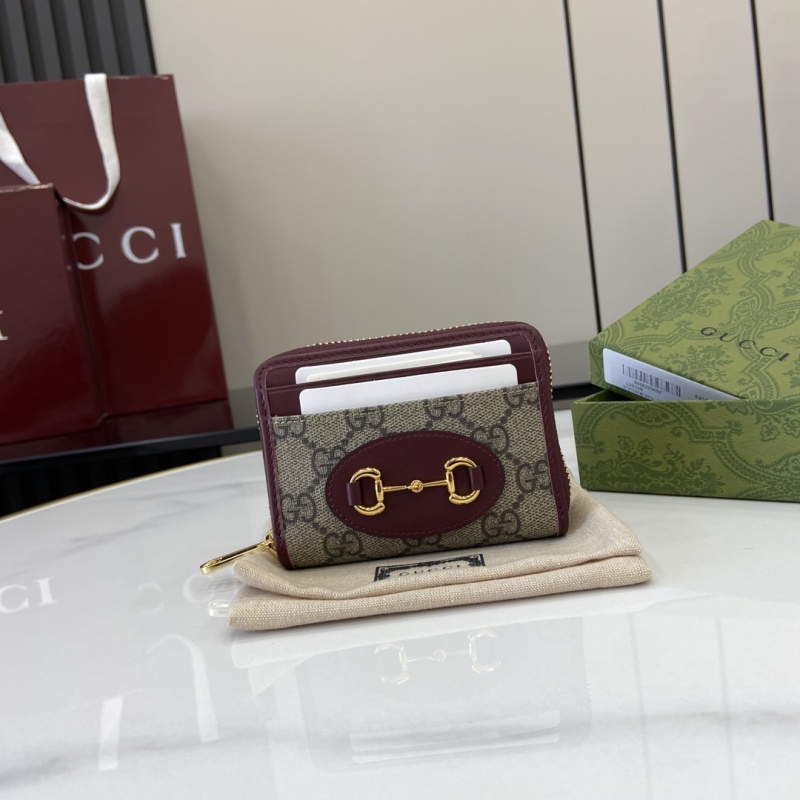 Портмоне Gucci с молнией и карманами