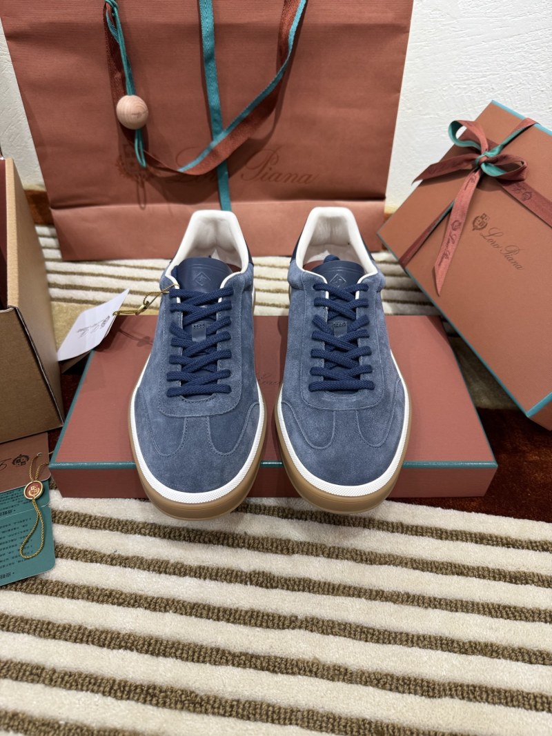 Кроссовки Loro Piana Tennis Walk замшевые