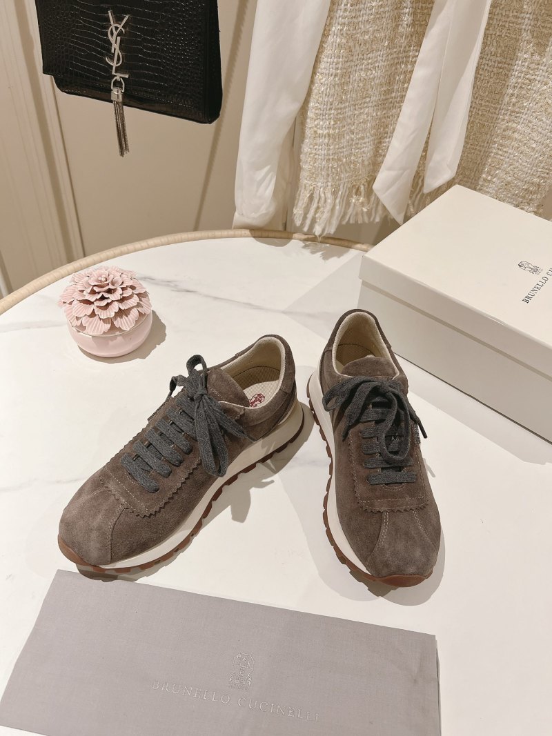 Женские кроссовки Brunello Cucinelli из замши