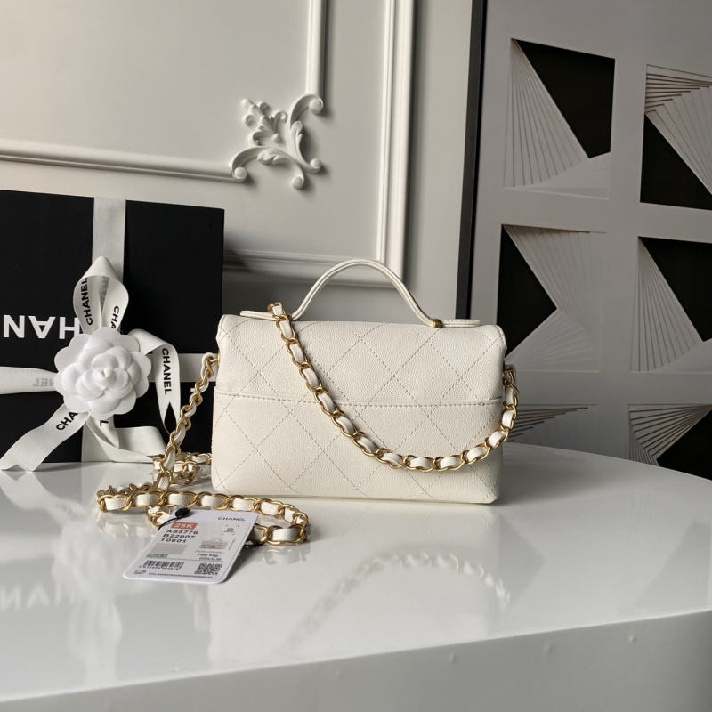 Женская сумка через плечо, белый цвет Chanel