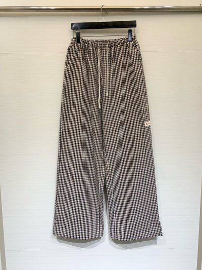Женские брюки Marni в коричневую клетку