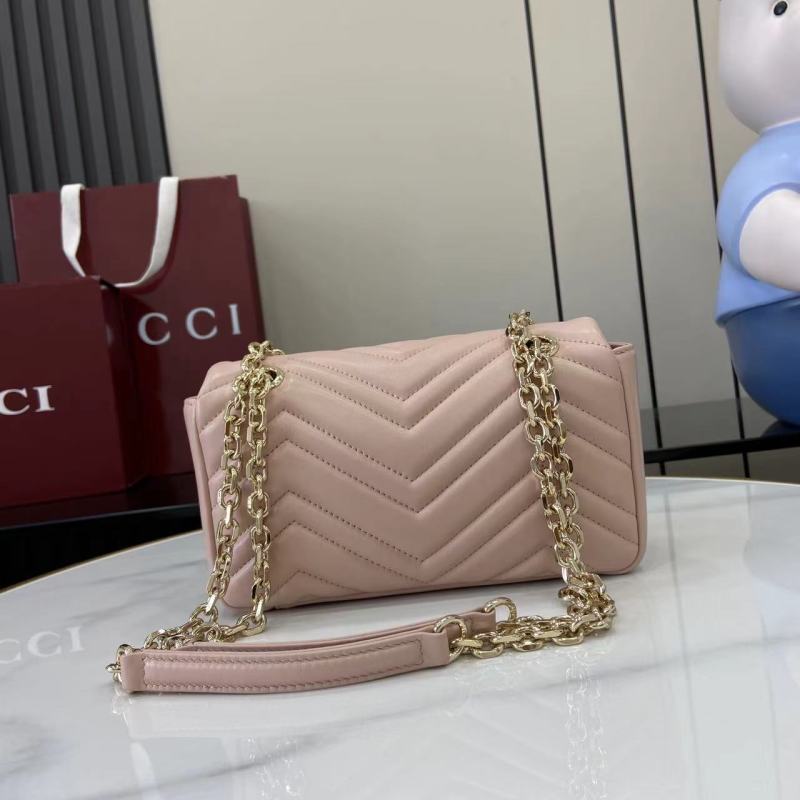 Сумка Gucci розовая с цепочкой