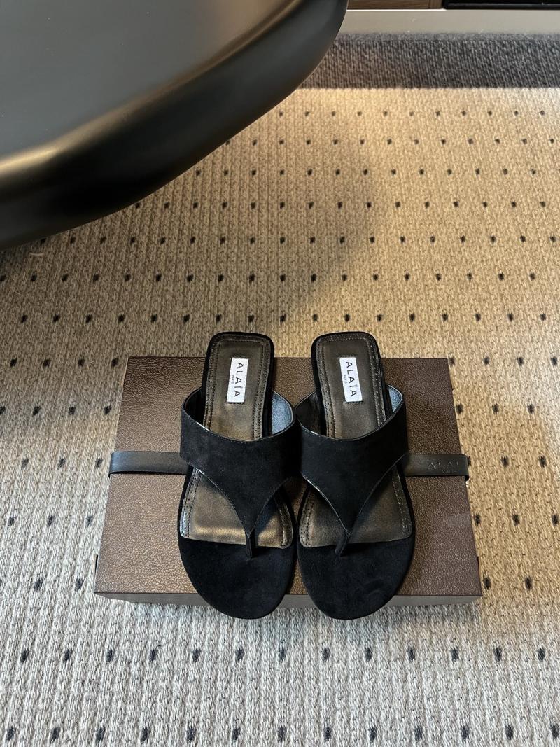 Женские черные сандалии Alaïa
