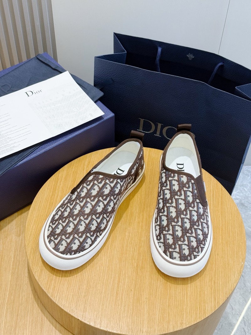 Слипоны Dior с принтом