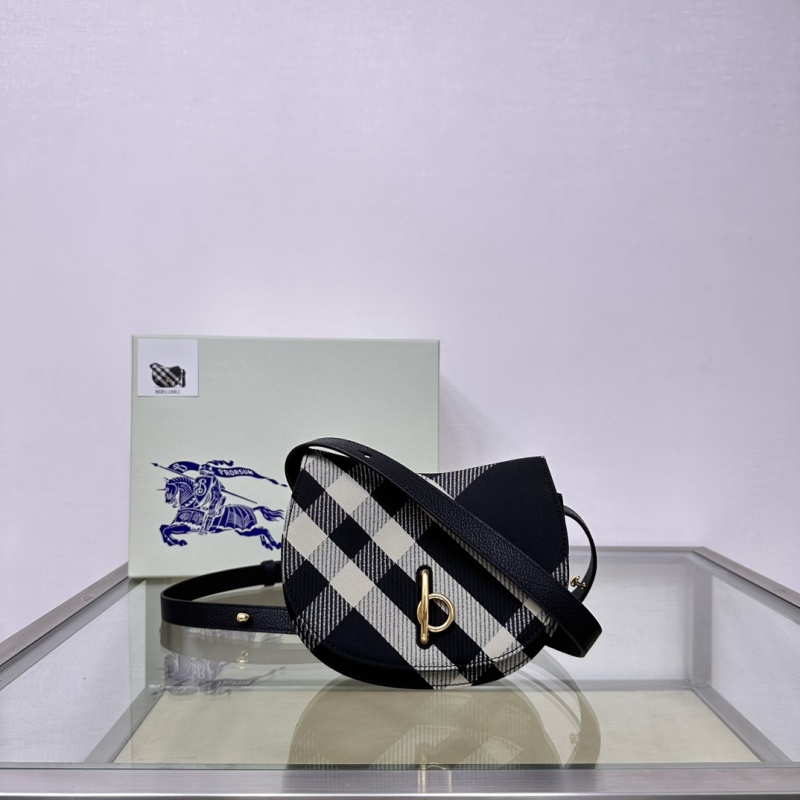Женская структурированная сумка из кожи с клетчатым узором Burberry