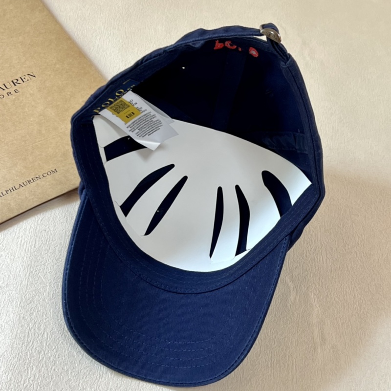 Кепка Ralph Lauren синяя с красным логотипом