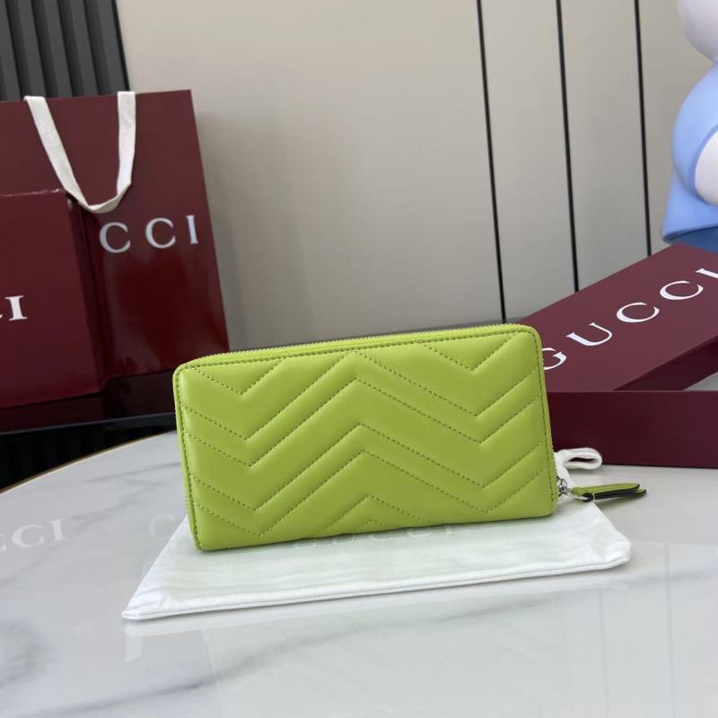 Портмоне Gucci с молнией зеленый