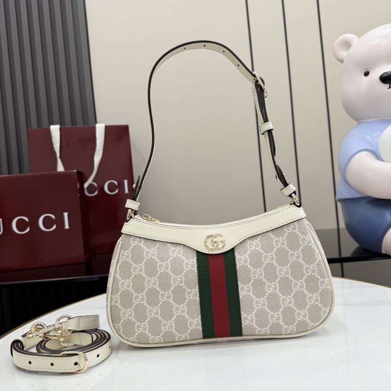 Сумка Gucci с монограммой и полосой