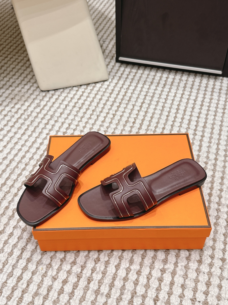 Женские шлёпанцы с H-образным ремешком Hermès