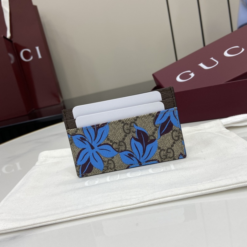 Картхолдер Gucci с цветочным принтом