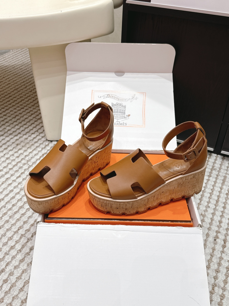 Женские босоножки Hermès Oran на платформе
