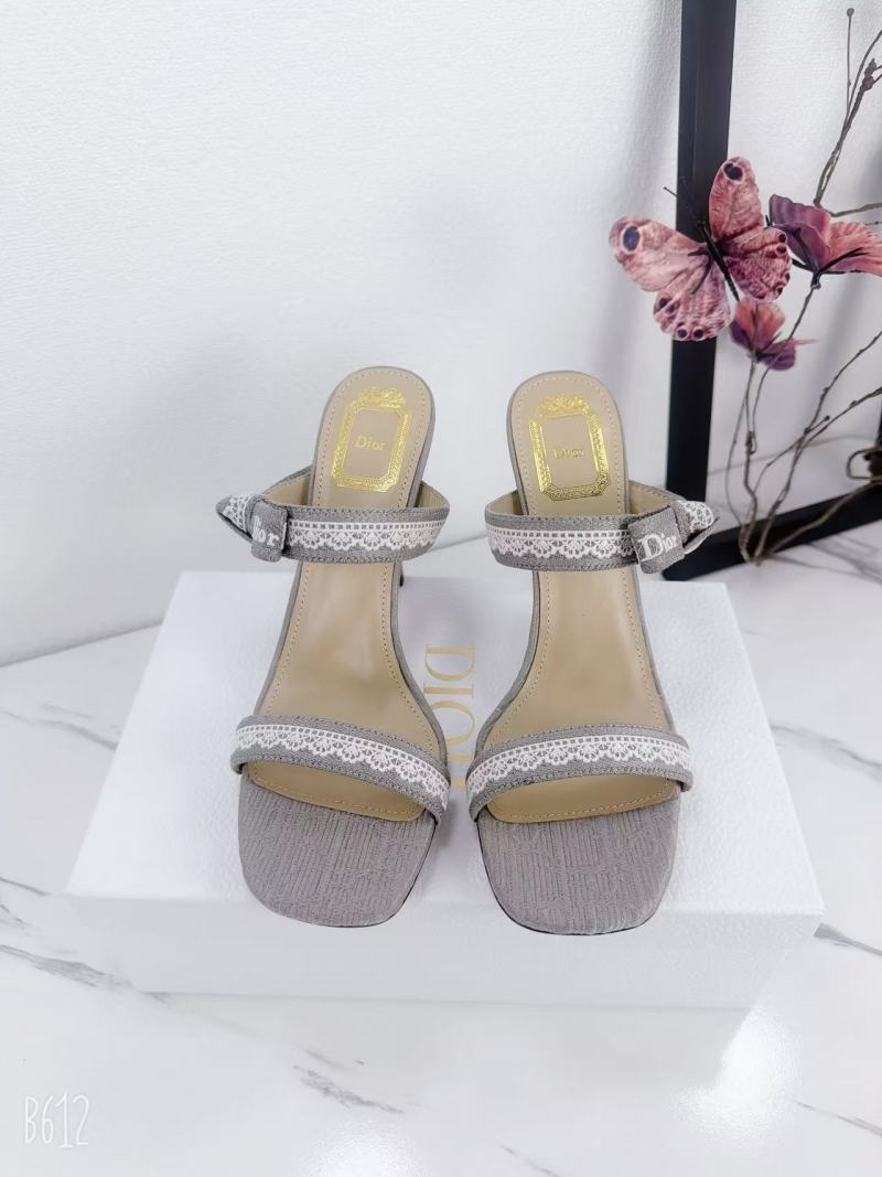 Женские сабо Dior серые