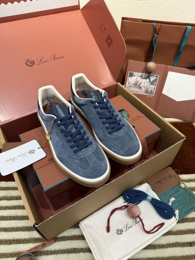 Кроссовки Loro Piana Tennis Walk замшевые