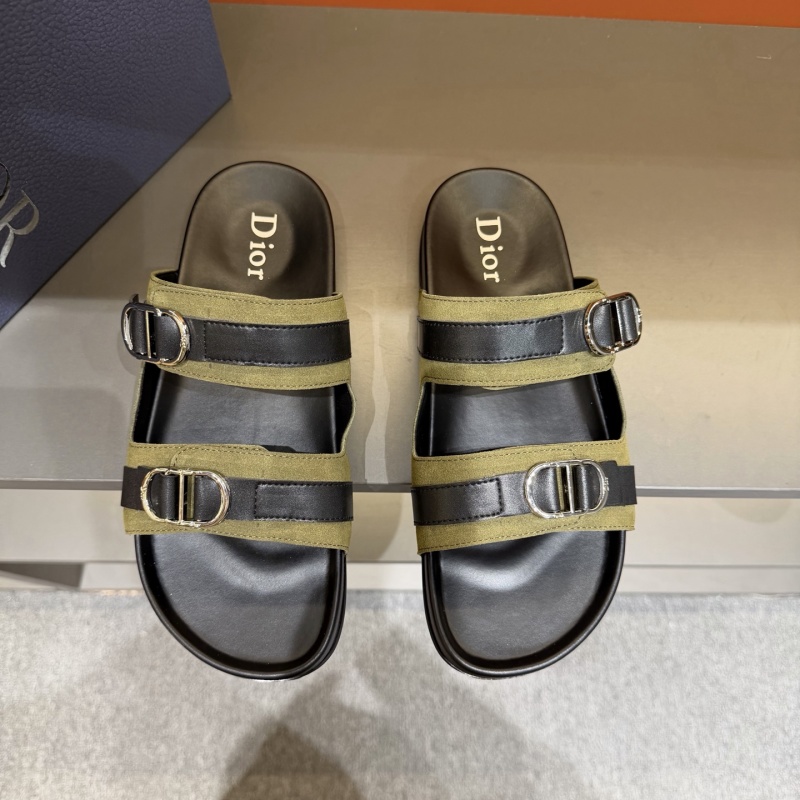 Мужские сандалии Dior Aqua Oblique с принтом