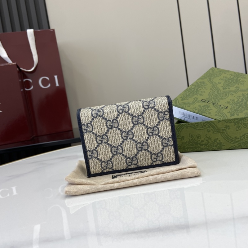 Портмоне Gucci с принтом и металлической фурнитуро