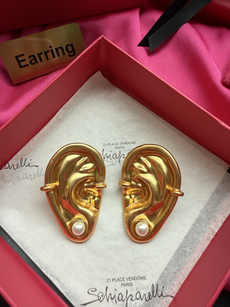 Серьги в форме уха с жемчугом Schiaparelli