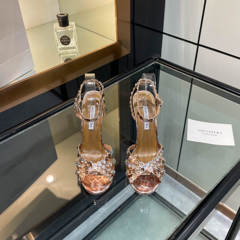 Босоножки Aquazzura со стразами