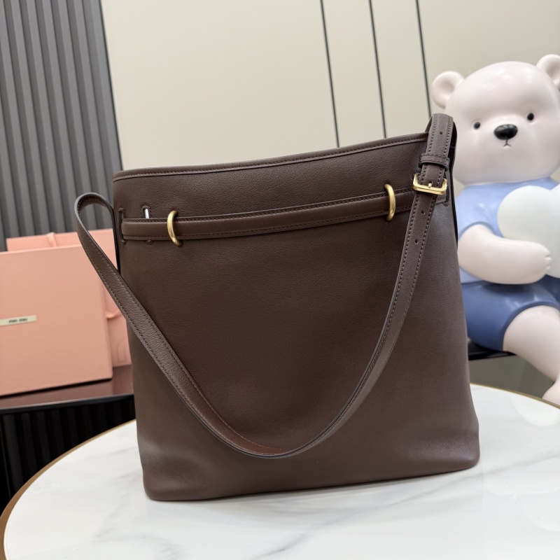 Сумка-мешок Miu Miu коричневая
