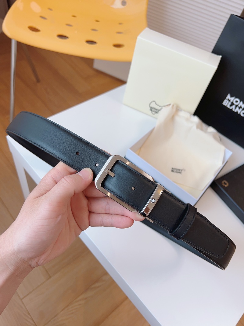 Двусторонний кожаный ремень Montblanc