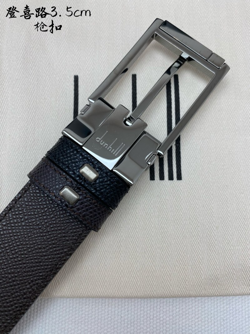 Ремень из натуральной кожи с металлическим пряжком Dunhill