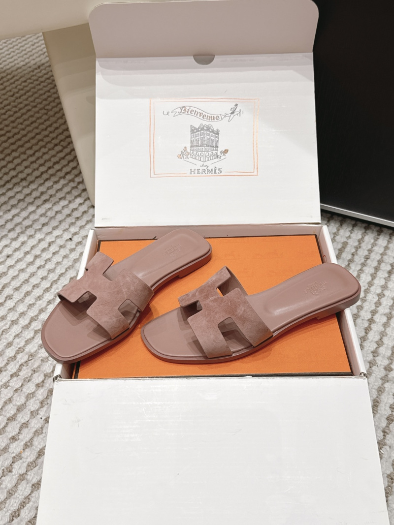 Женские сандалии H в оттенке пудры Hermès
