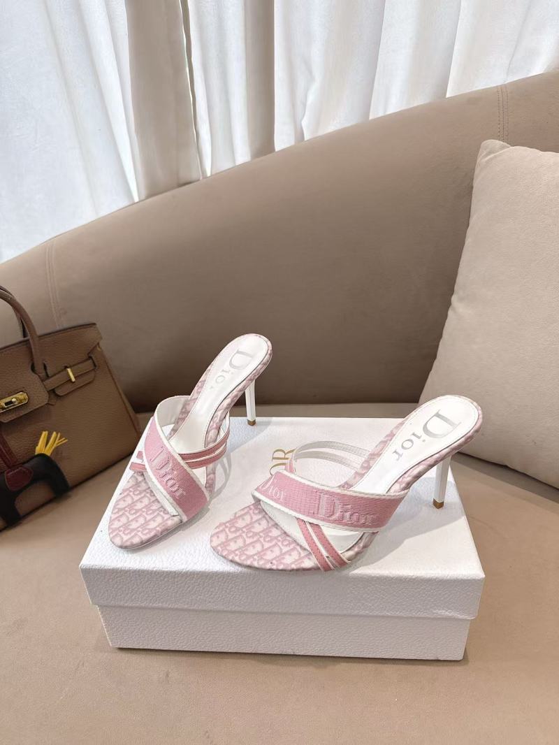Женские сандалии Dior с логотипом и каблуком 8,5 см