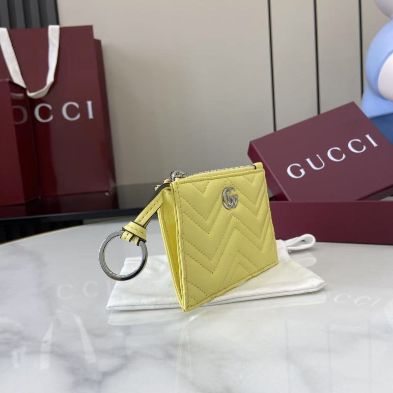 Портмоне Gucci желтое с логотипом