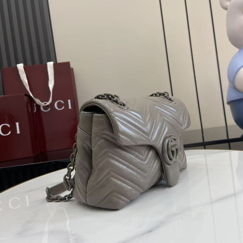 Сумка Gucci GG Marmont серая