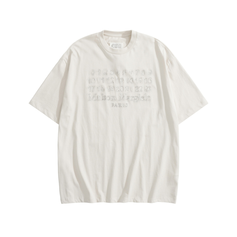 Футболка Maison Margiela с вышивкой цифр