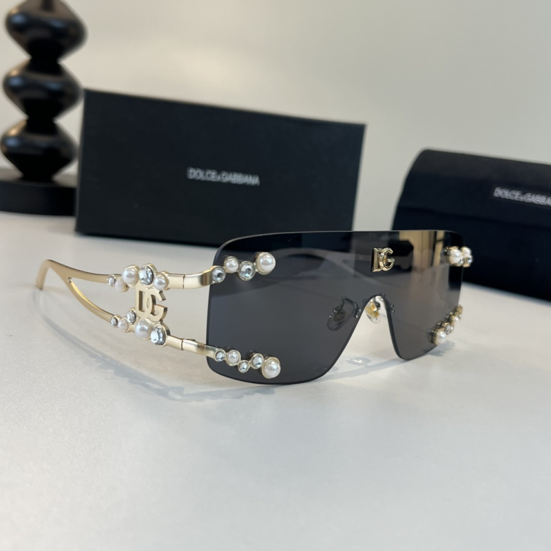Солнечные очки DG с декором из жемчуга Dolce & Gabbana