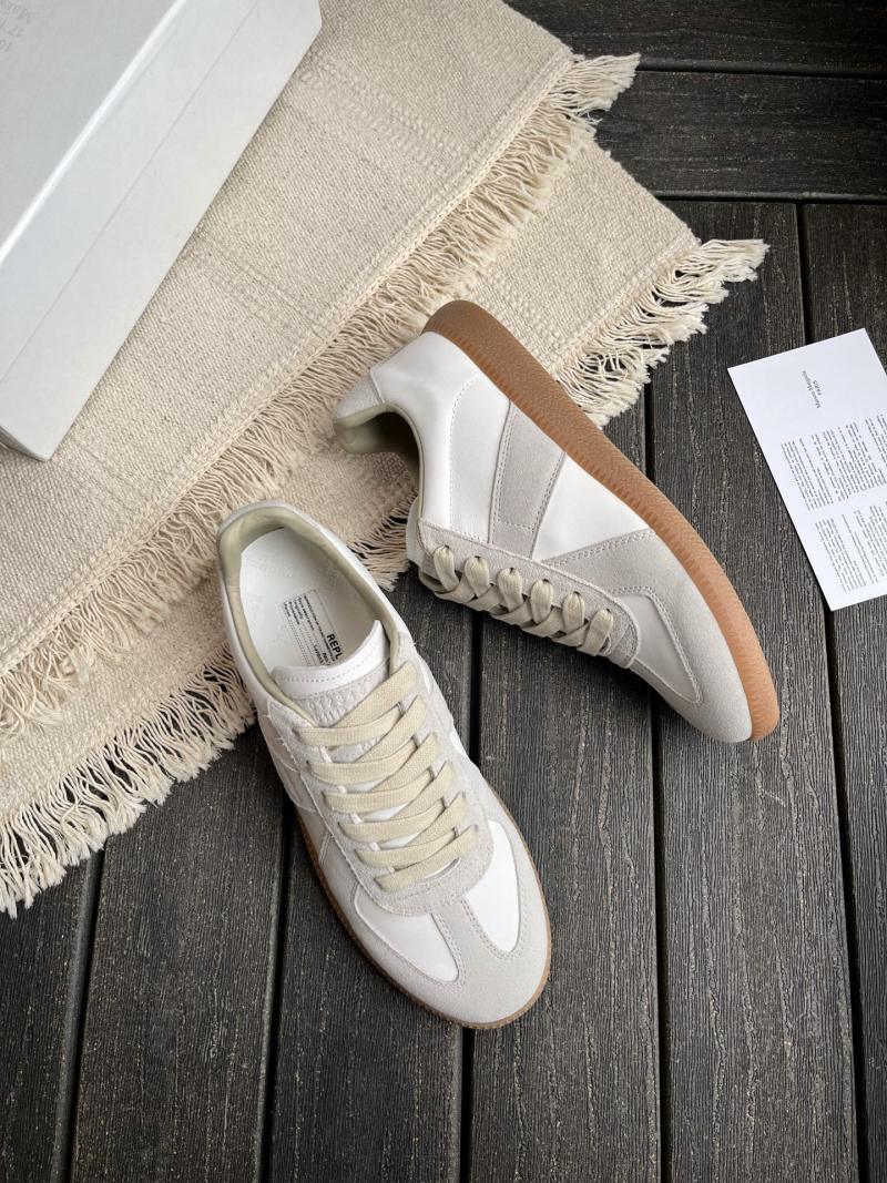 Женские кеды из натуральной кожи и замши Maison Margiela