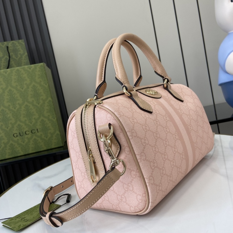 Сумка Gucci розовая с принтом GG