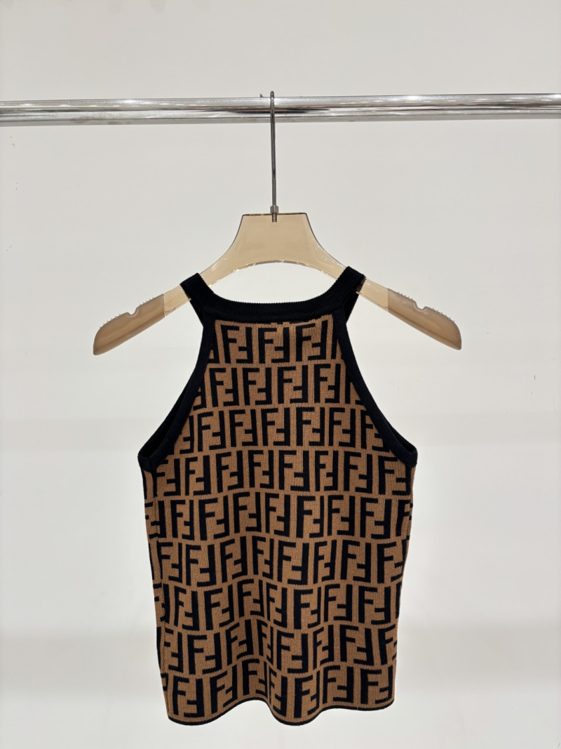 Жилет женский вязаный с монограммой Fendi