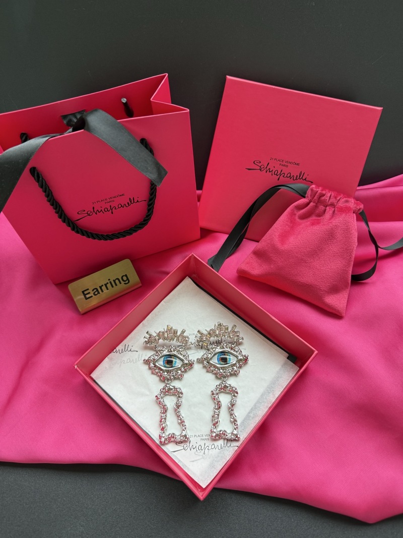 Серьги с глазом и ключом Schiaparelli