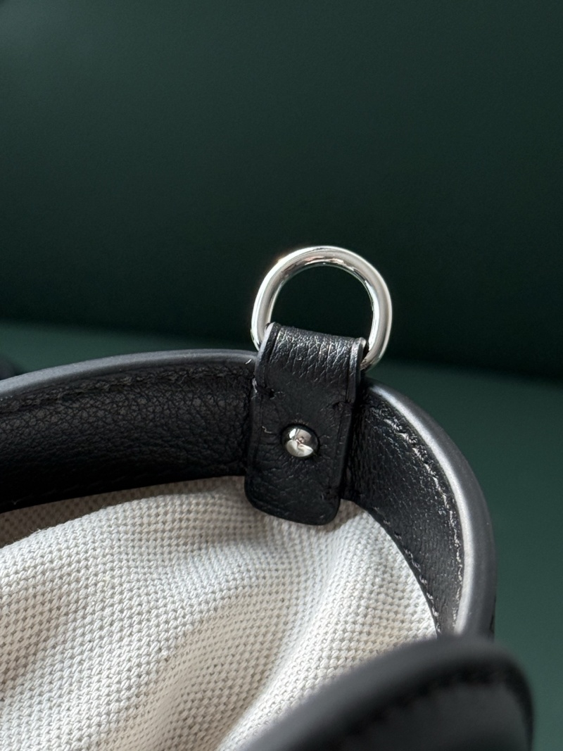 Сумка с узором и кожаными вставками Goyard
