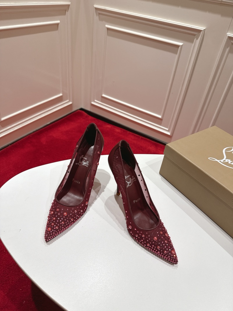 Женские туфли на каблуке с декором Christian Louboutin