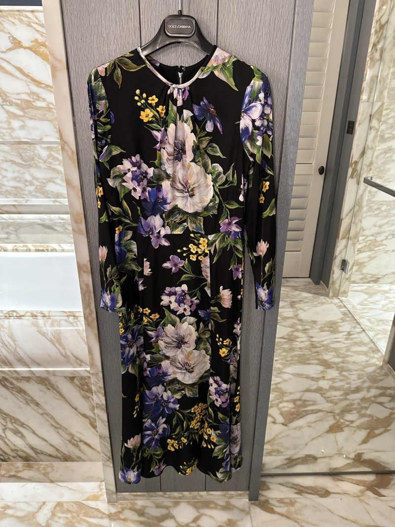 Повседневное платье с цветочным принтом Dolce & Gabbana