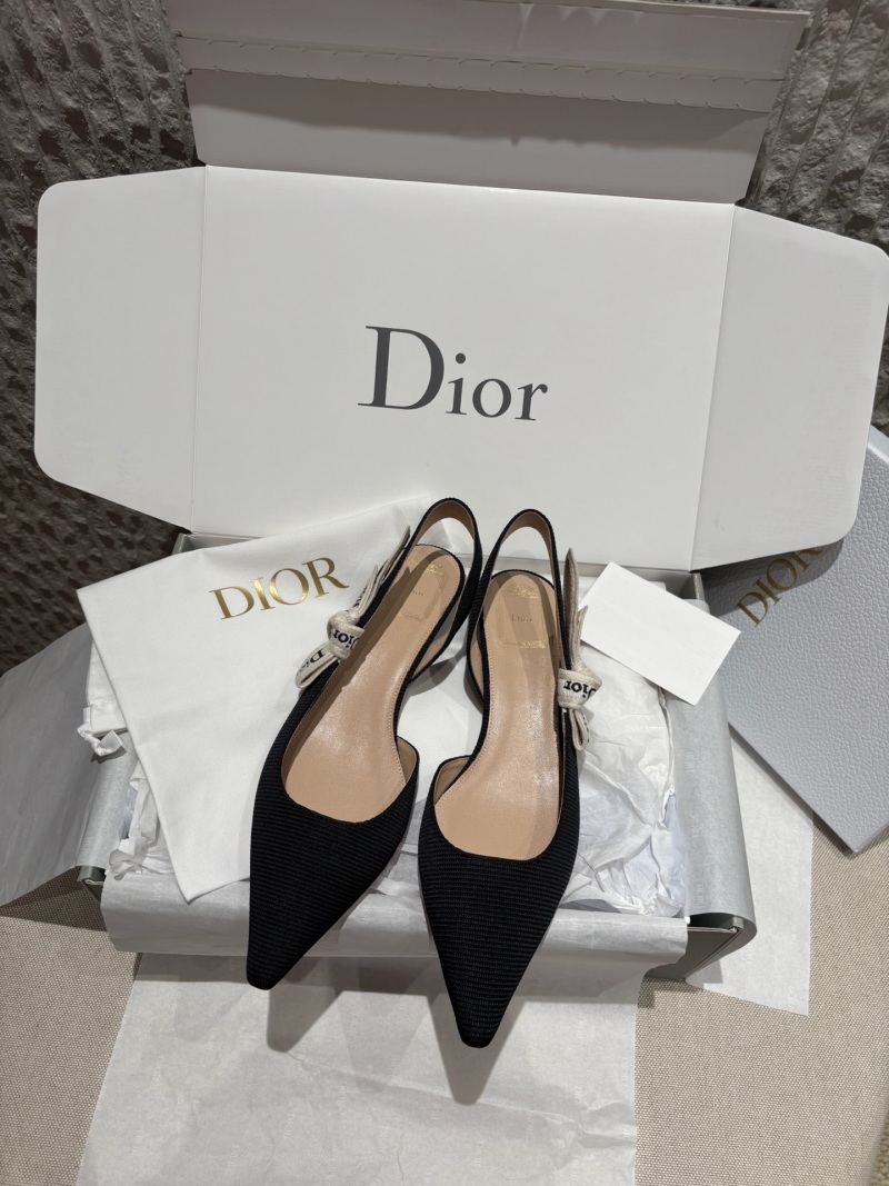 Черные туфли Dior с ремешком на щиколотке