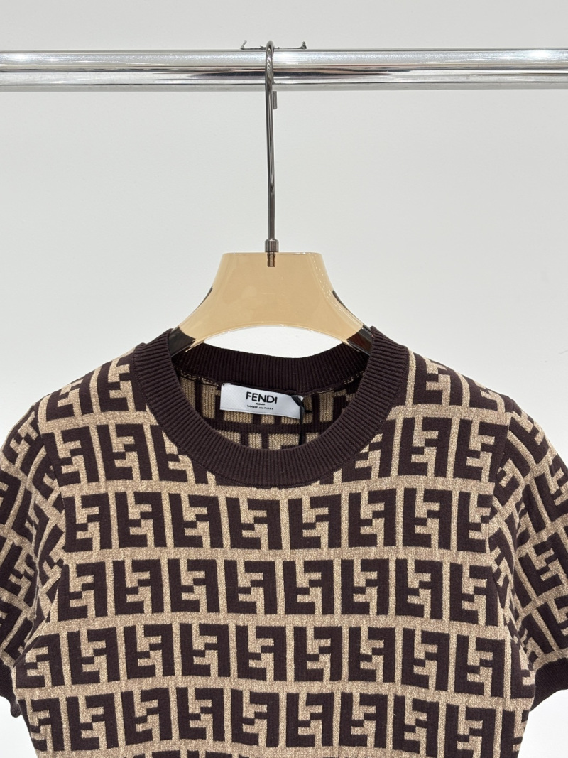 Футболка Fendi с монограммным узором