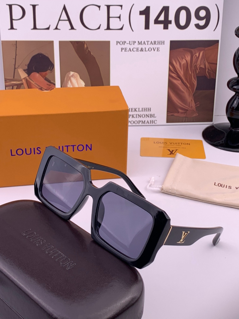 Солнечные очки с крупной оправой и логотипом Louis Vuitton