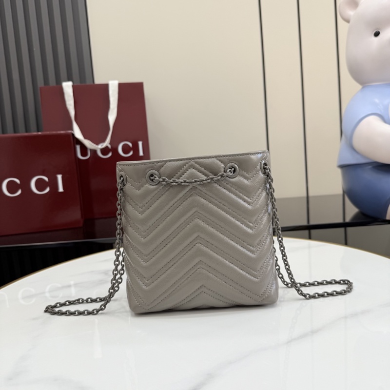Сумка Gucci серая с цепочкой