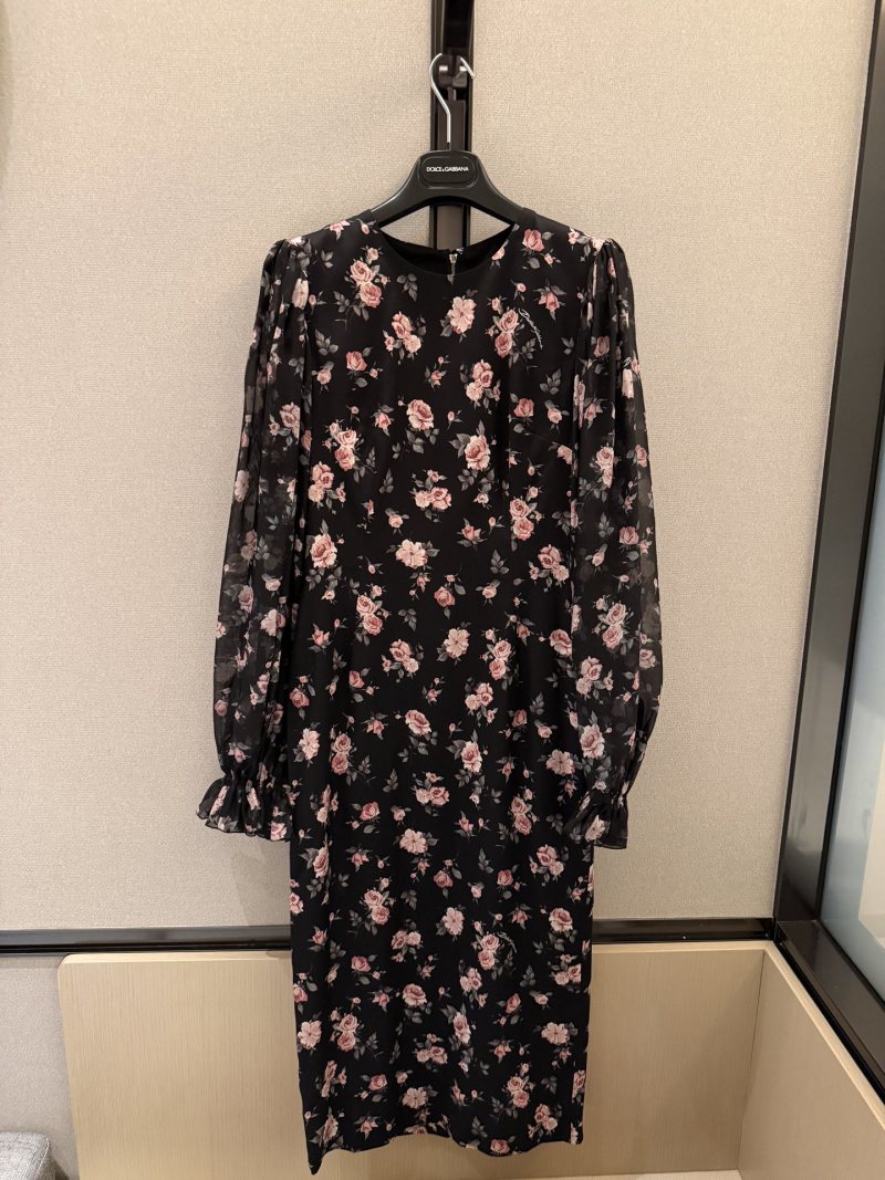 Повседневное платье с цветочным принтом Dolce & Gabbana