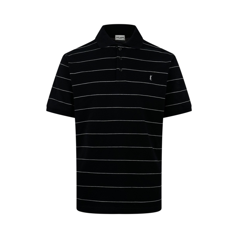 Поло Saint Laurent с полосками