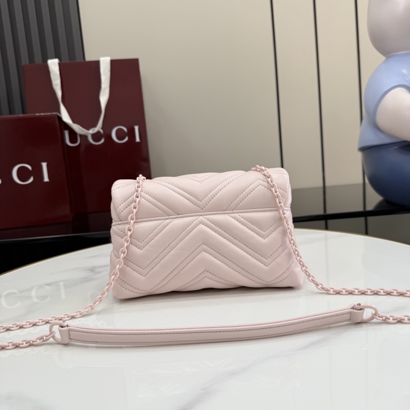 Сумка Gucci розовая с цепочкой