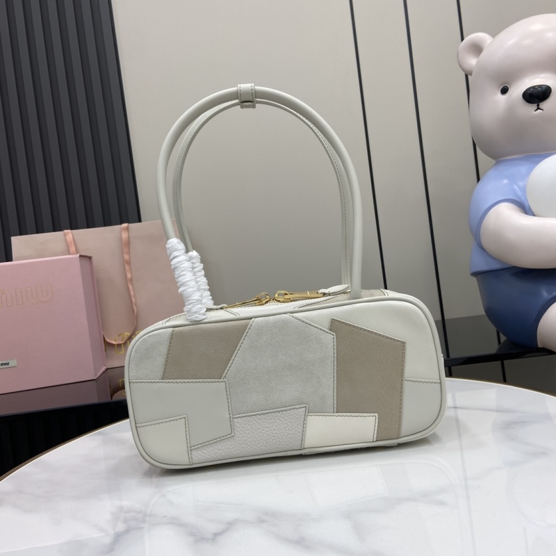 Сумка Miu Miu белый с серыми вставками