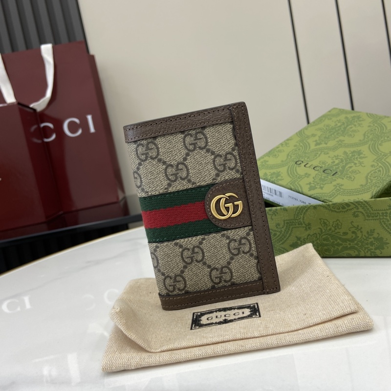Портмоне Gucci с монограммой и пряжкой