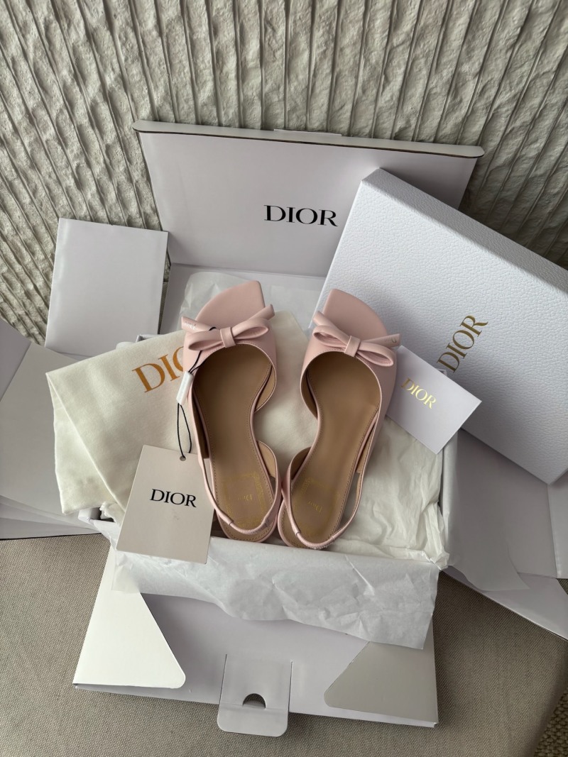 Босоножки Dior с бантом