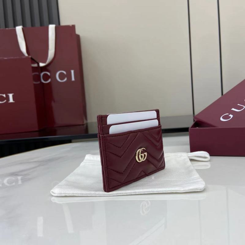 Картхолдер Gucci винный с логотипом GG